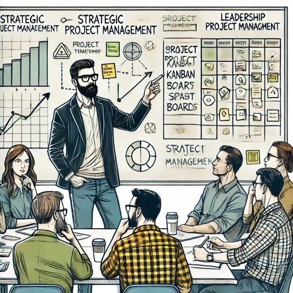 Image illustrative d'un chef de projet et de ses employés